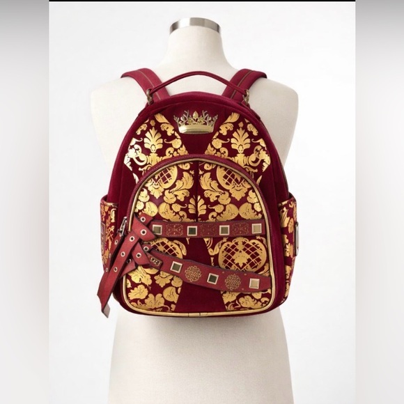 Loungefly Handbags - Loungefly Game of Thrones Joffrey Cosplay Mini Backpack Velvet Gold Foil Rare